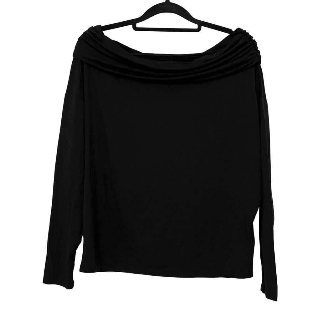 Express Off The Shoulder Top Black‎ Size Xs Stretchy Lightweight Classic Soft
